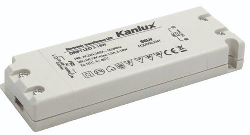 Alimentatore Elettronico per LED 3-18w 12V DC
